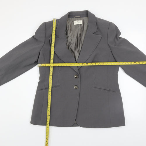 Planet Women's Grey Classic Blazer UK 16 Formal Work Jacket