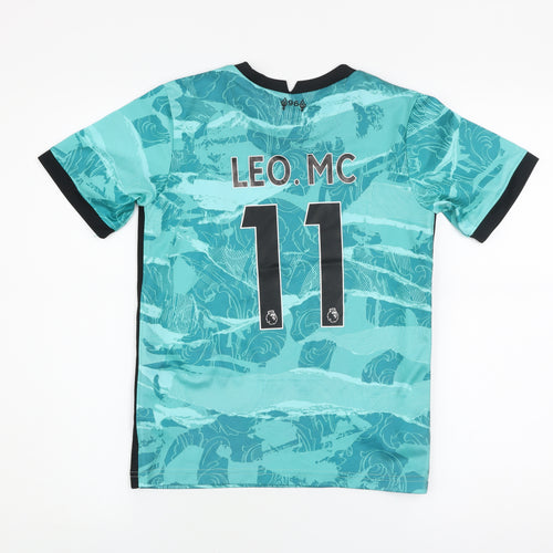 Nike Boys Blue Liverpool FC Dri-Fit Football Jersey T-Shirt 7-8 Years