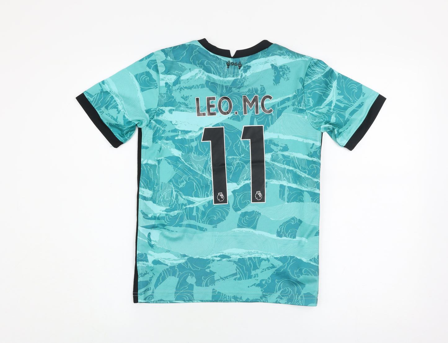 Nike Boys Blue Liverpool FC Dri-Fit Football Jersey T-Shirt 7-8 Years