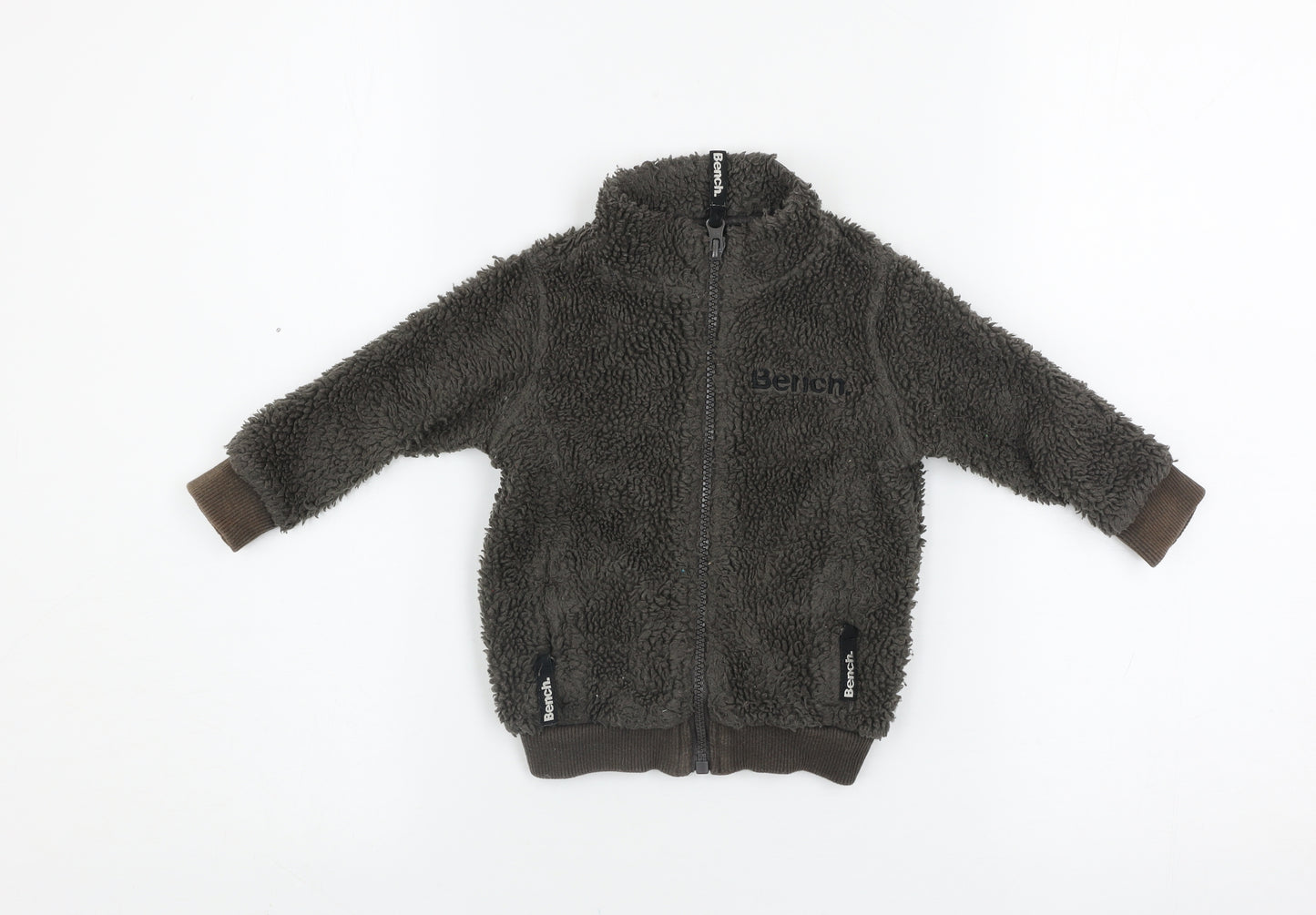 Bench Unisex Baby Brown 6-12 Months Fleece Zip Jacket – Soft & Lined