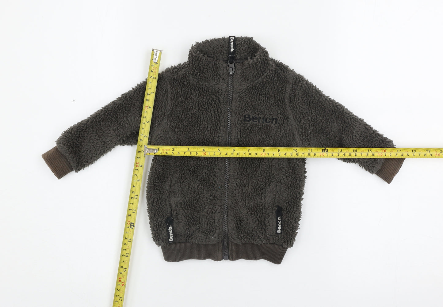Bench Unisex Baby Brown 6-12 Months Fleece Zip Jacket – Soft & Lined