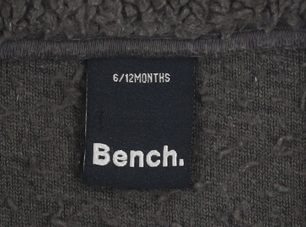 Bench Unisex Baby Brown 6-12 Months Fleece Zip Jacket – Soft & Lined