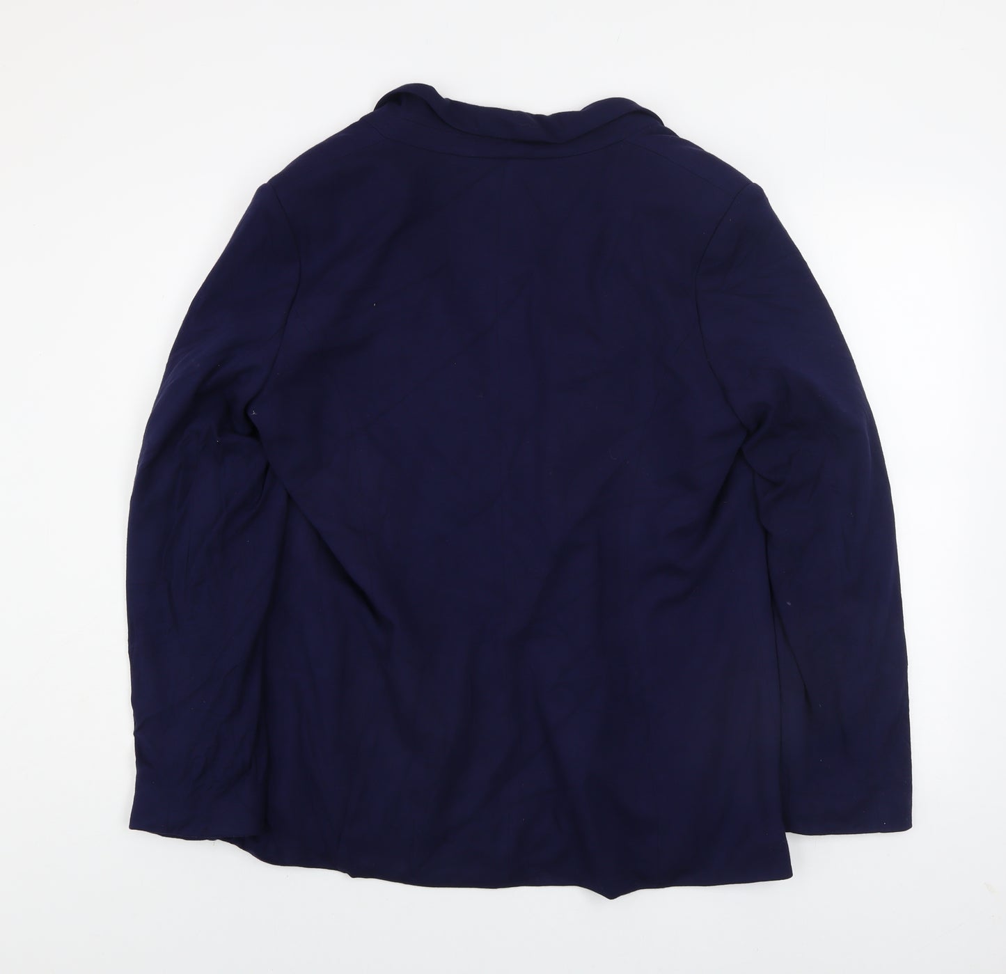 Oasis Women's Blue Regular Fit Lined Blazer UK 16