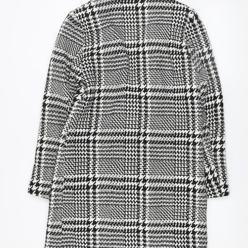 George Women’s Black & White Check Tweed Blazer UK 8 Classic Lined Jacket
