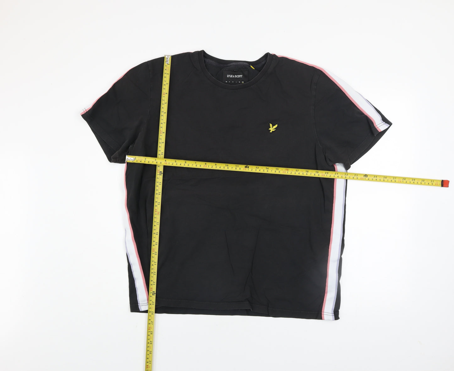 Lyle & Scott Men's Black XL Crew Neck Cotton T-Shirt