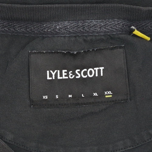 Lyle & Scott Men's Black XL Crew Neck Cotton T-Shirt