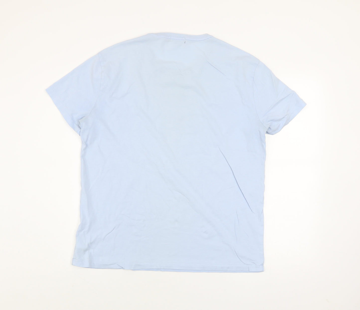 Ralph Lauren Men’s Blue Slim Fit Crew Neck Graphic T-Shirt Size L