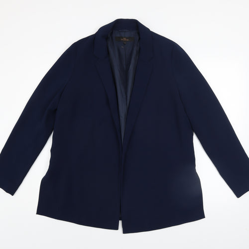 Next Women’s Blue Tailoring Blazer Size 12 Regular Fit Jacket