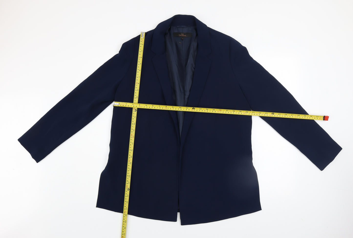 Next Women’s Blue Tailoring Blazer Size 12 Regular Fit Jacket