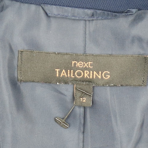Next Women’s Blue Tailoring Blazer Size 12 Regular Fit Jacket