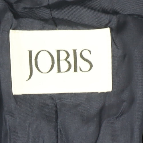 Jobis Women's Blue Wool Classic Blazer Size 10 Workwear Jacket