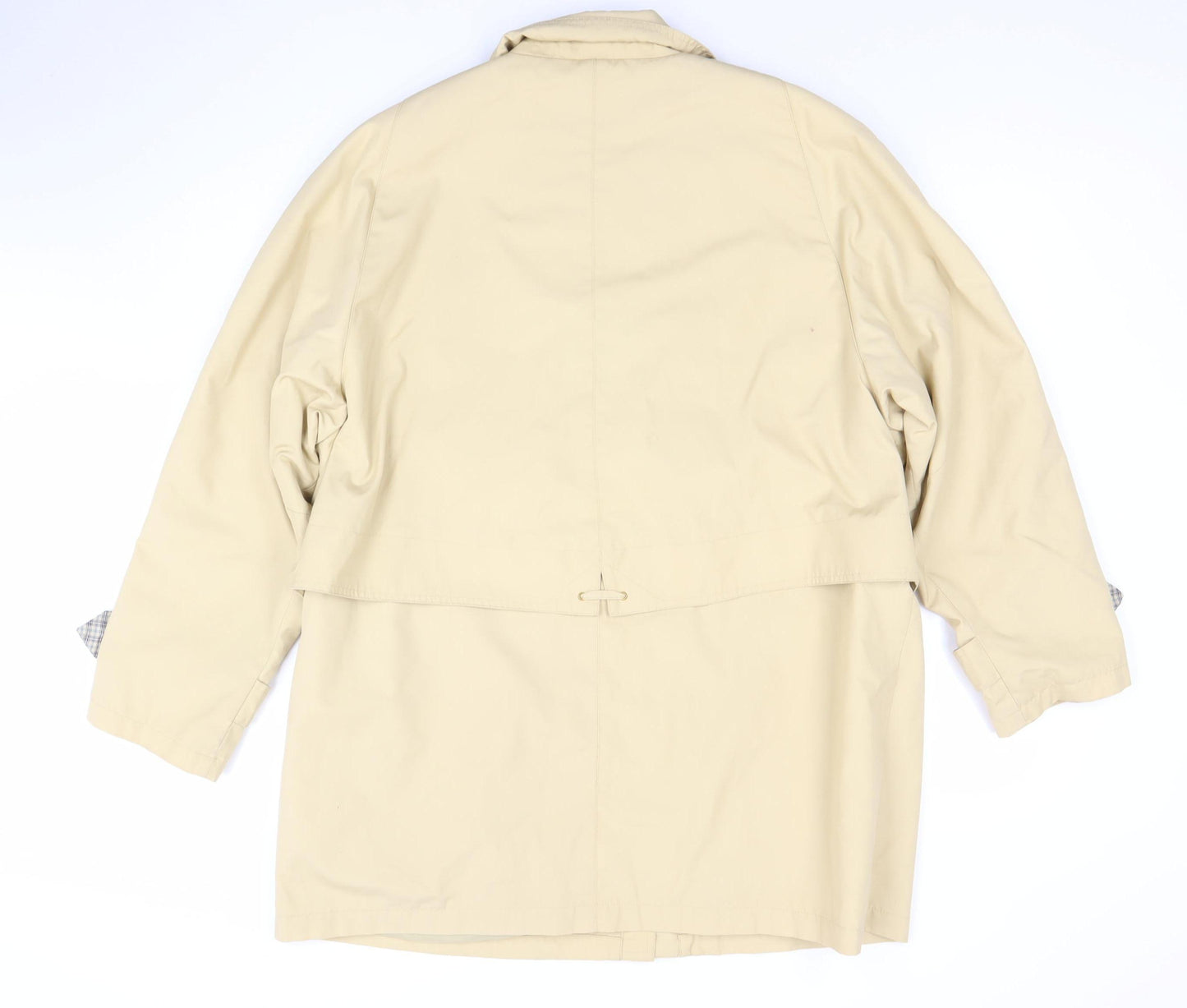 Compliments Women Beige Size 18 Mid-Length Classic Rain Coat