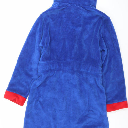 England Boys Blue Hooded Fleece Robe 11-12 Years Football Nightwear