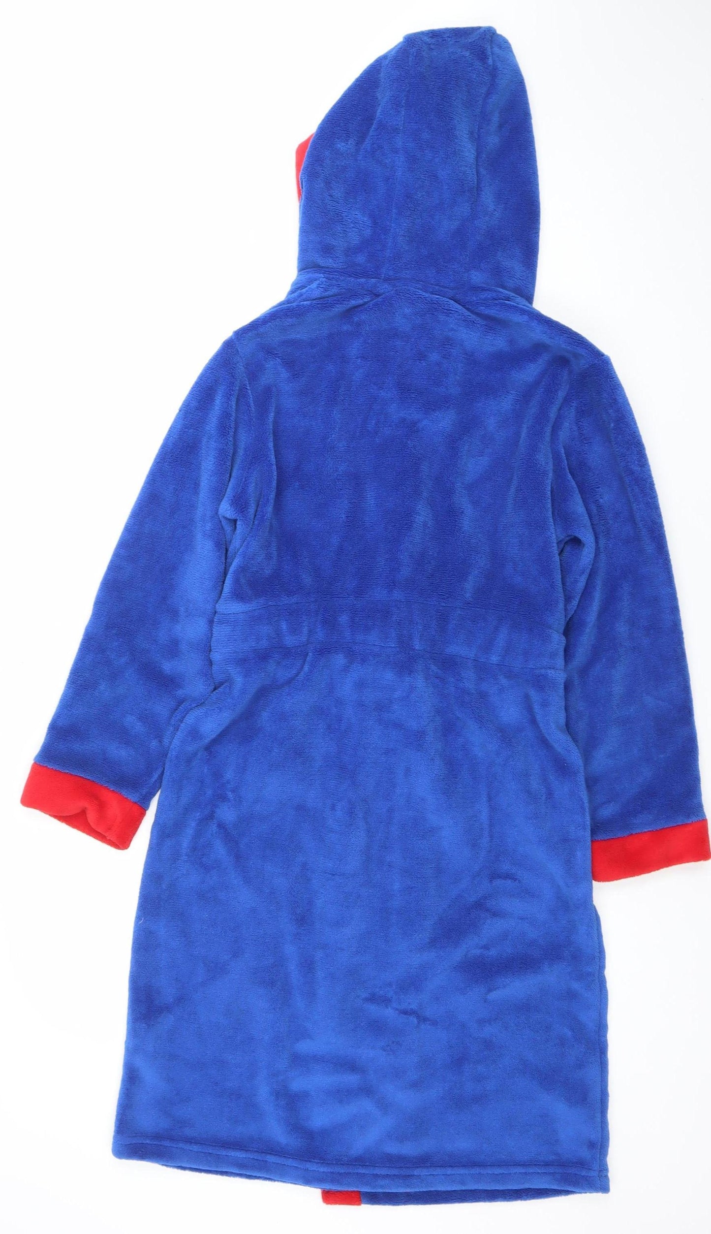 England Boys Blue Hooded Fleece Robe 11-12 Years Football Nightwear