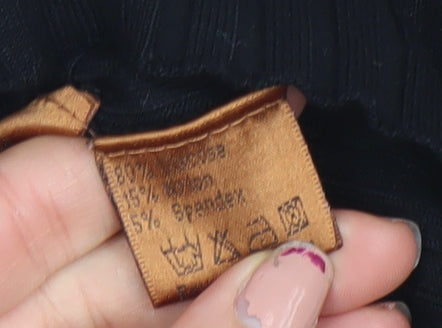 Belldini Women’s Black V-Neck Full Zip Cardigan Size M