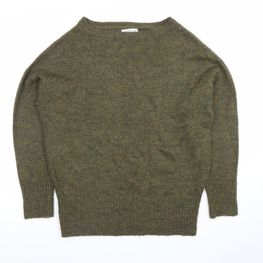 Introspect London Women’s Green Wool Blend Jumper Size M Relaxed Fit