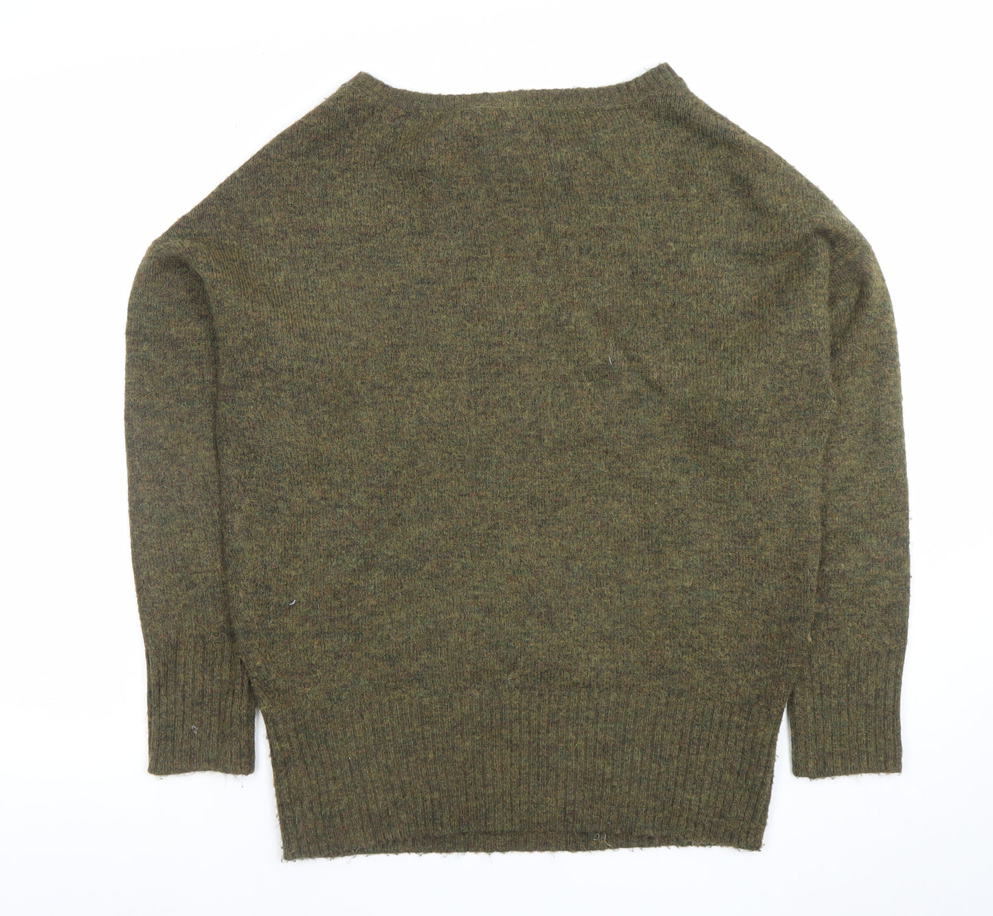 Introspect London Women’s Green Wool Blend Jumper Size M Relaxed Fit
