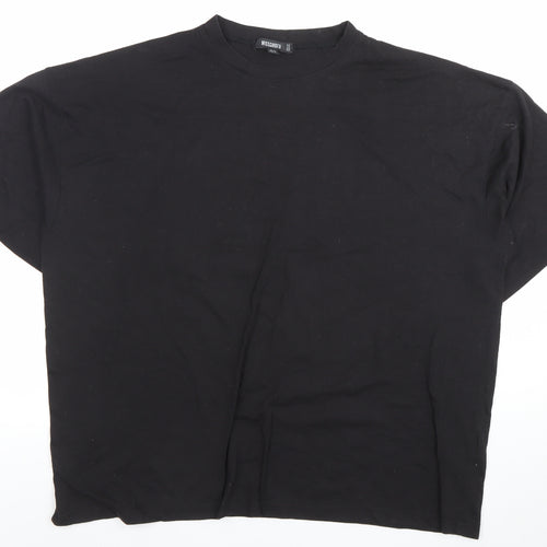 Missguided Womens Black Size 12 Graphic Print Relaxed Fit T-Shirt