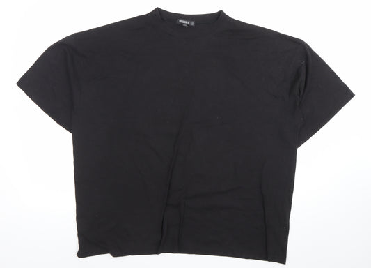 Missguided Womens Black Size 12 Graphic Print Relaxed Fit T-Shirt