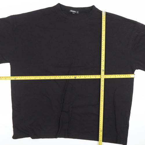 Missguided Womens Black Size 12 Graphic Print Relaxed Fit T-Shirt