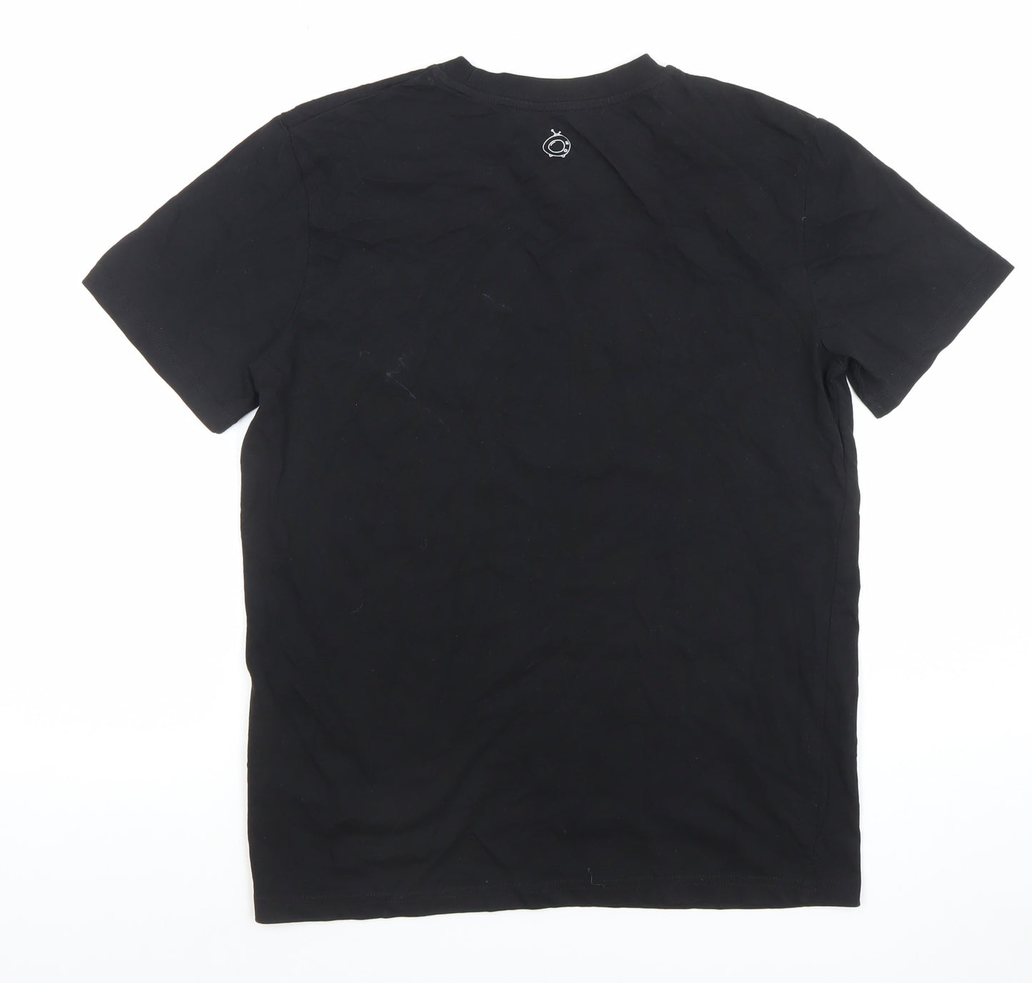 Stanley/Stella Men's Black Graphic Organic Cotton T-Shirt Size S