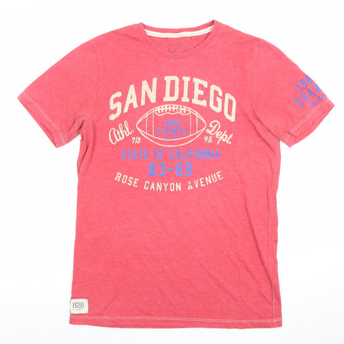 Next Men's Red San Diego Graphic T-Shirt Small Short Sleeve
