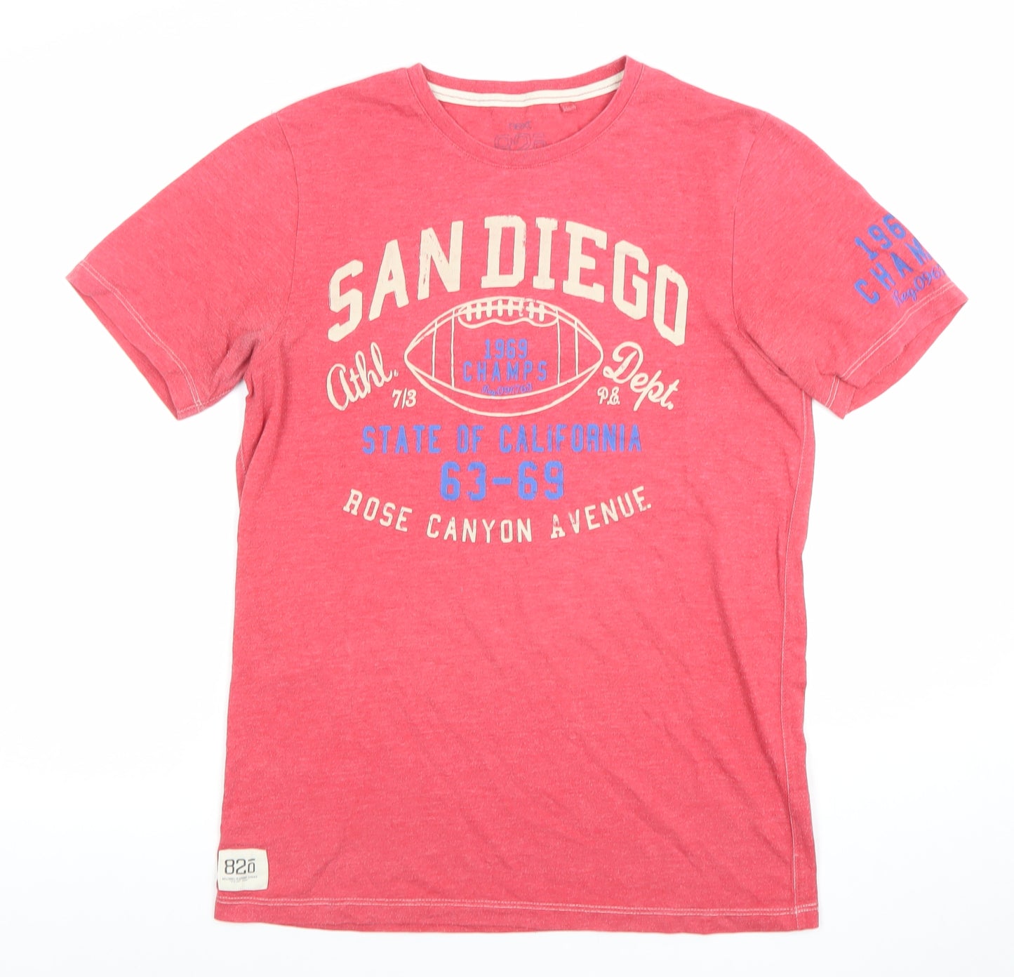 Next Men's Red San Diego Graphic T-Shirt Small Short Sleeve