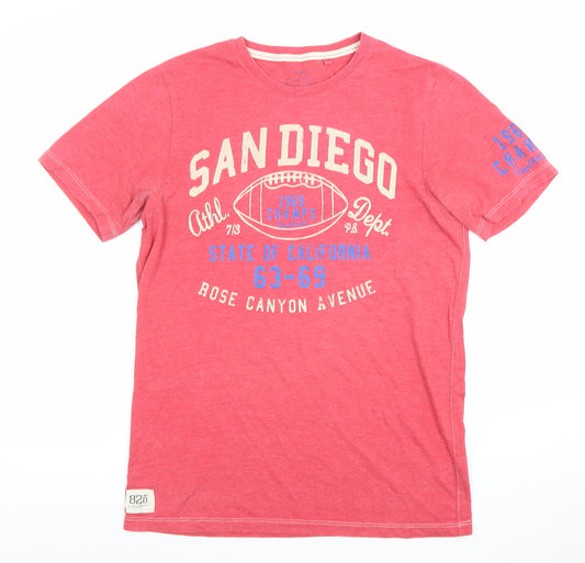 Next Men's Red San Diego Graphic T-Shirt Small Short Sleeve