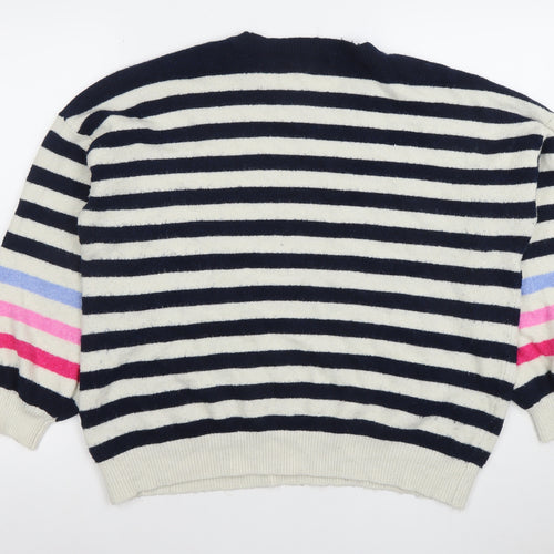 F&F Women’s Multicoloured Striped Star Pullover Jumper XL