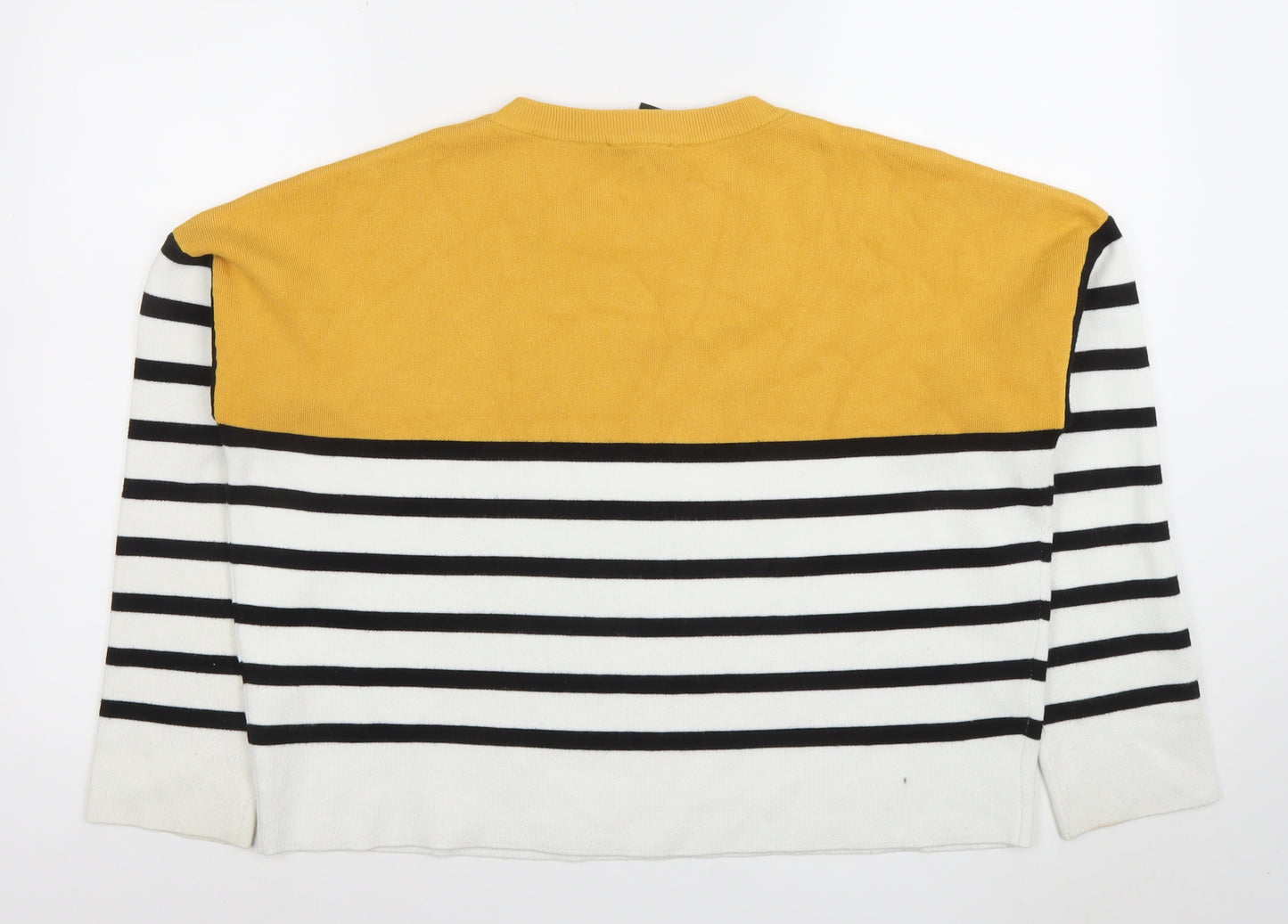 New Look Women’s Multicoloured Striped Crew Neck Jumper Size L