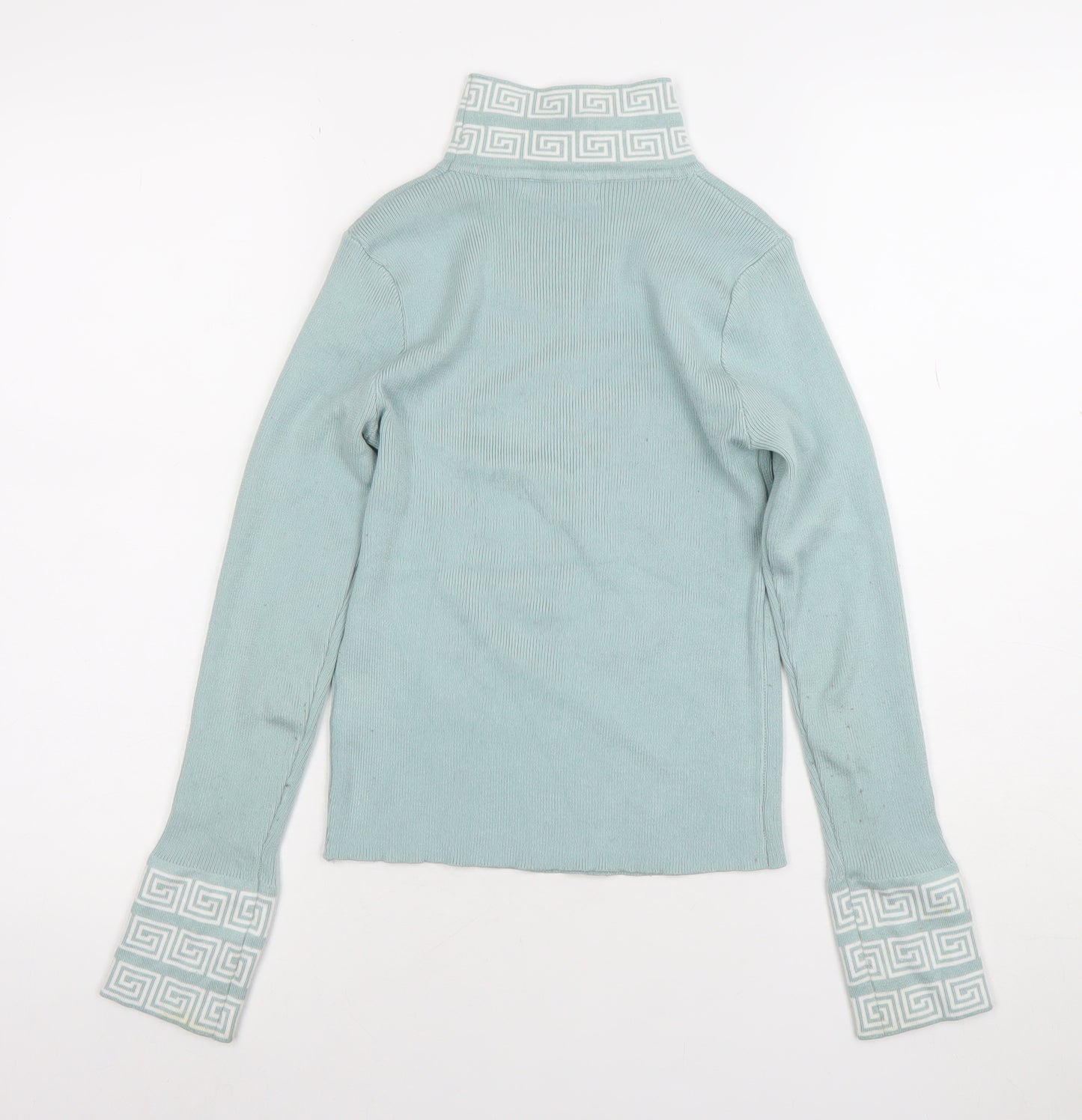 You & Me Paris Womens Blue Roll Neck Knit Jumper Size S