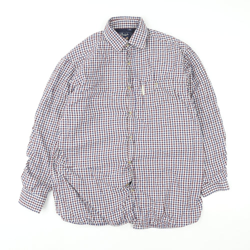 Rydale Men's Multicoloured Check Cotton Long Sleeve Country Shirt M