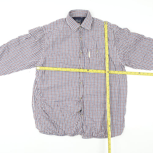 Rydale Men's Multicoloured Check Cotton Long Sleeve Country Shirt M