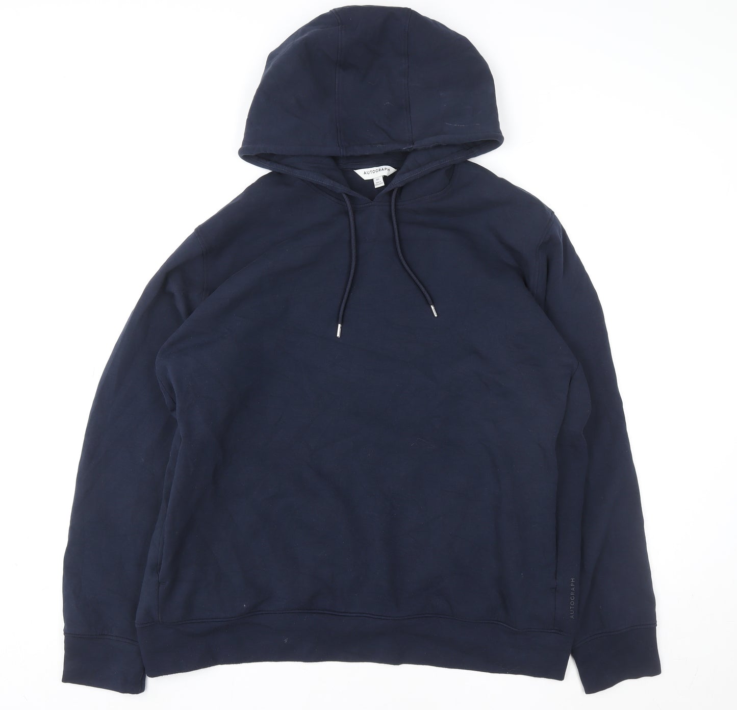 Marks and Spencer Men's Blue 3XL Pullover Hoodie