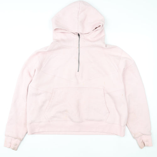 Lucy Mecklenburgh Very Womens Pink 1/2 Zip Hoodie Size M