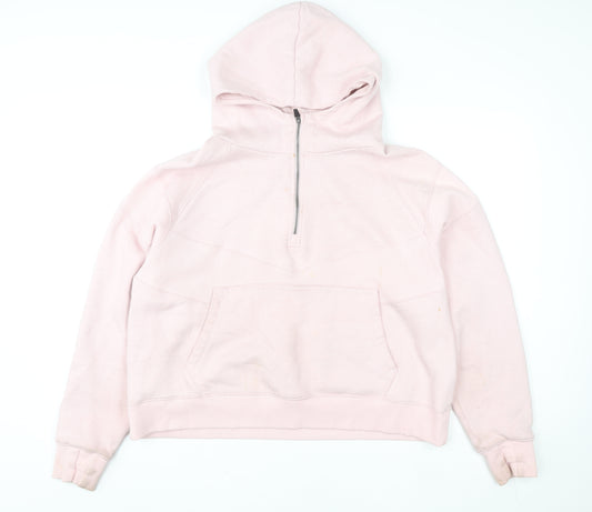 Lucy Mecklenburgh Very Womens Pink 1/2 Zip Hoodie Size M