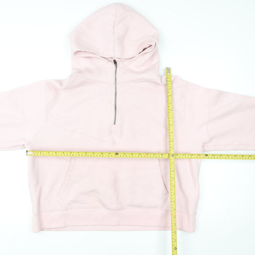 Lucy Mecklenburgh Very Womens Pink 1/2 Zip Hoodie Size M
