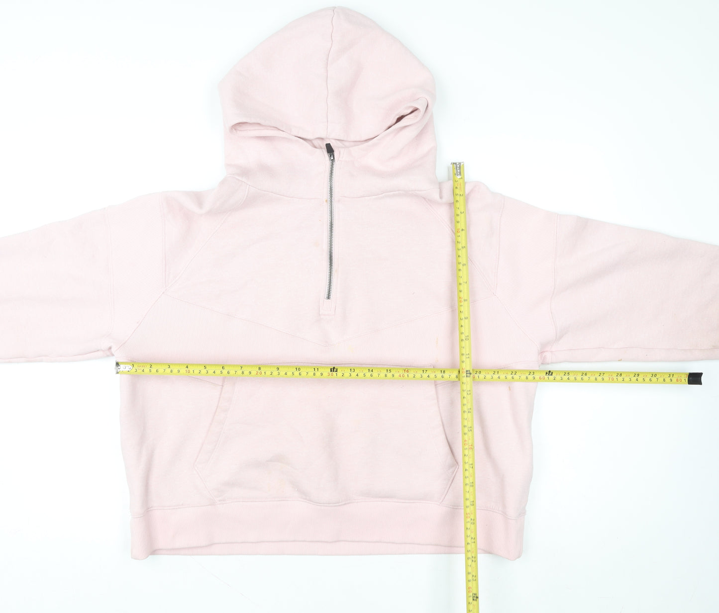 Lucy Mecklenburgh Very Womens Pink 1/2 Zip Hoodie Size M