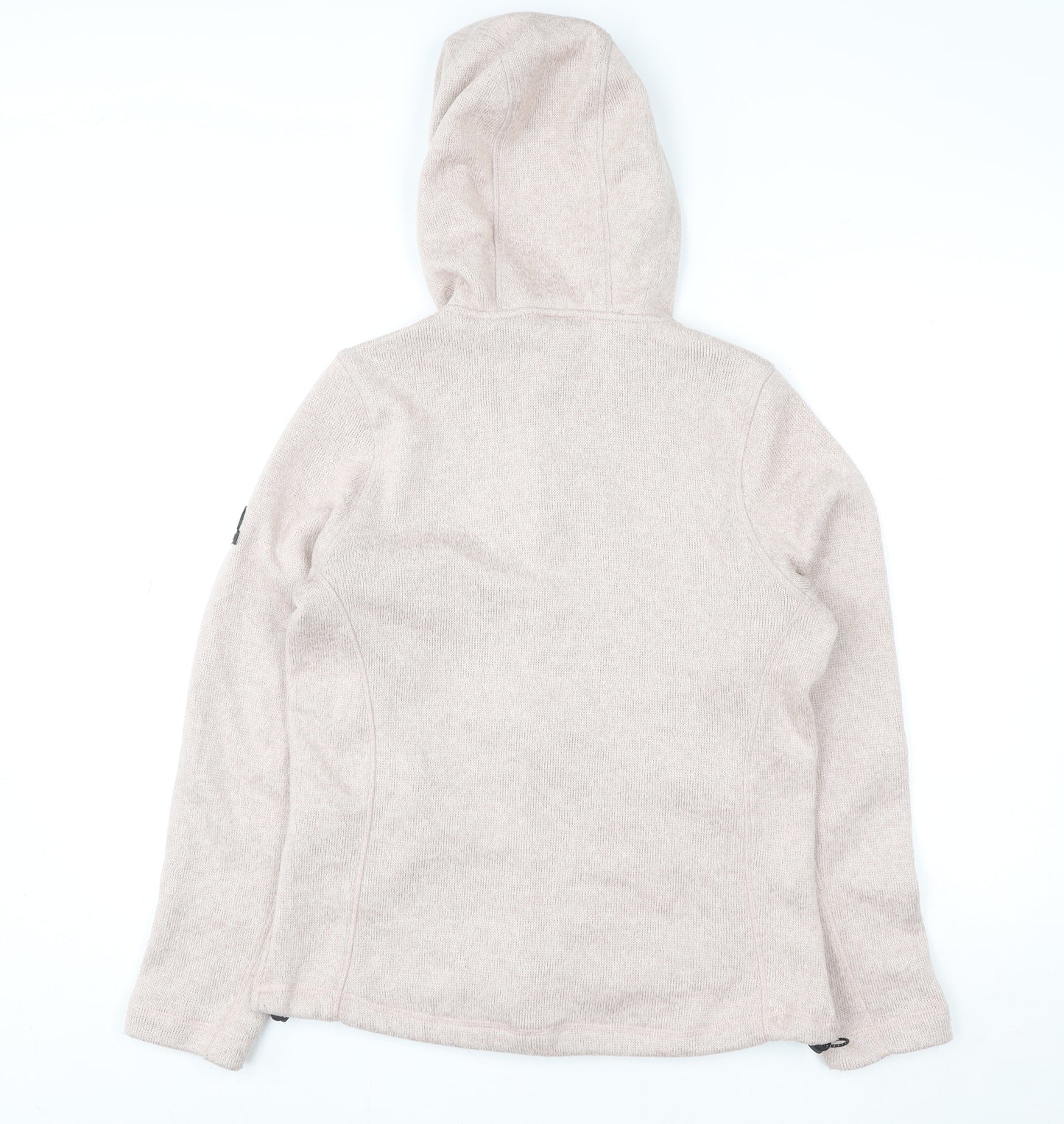 TOG24 Women's Beige Full Zip Hooded Fleece Jacket Size 8