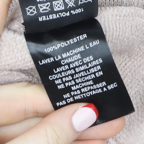 TOG24 Women's Beige Full Zip Hooded Fleece Jacket Size 8