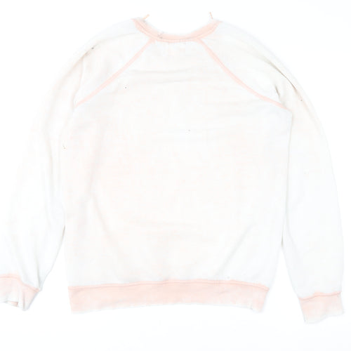 Next Women Pink White San Francisco Pullover Sweatshirt Size 8