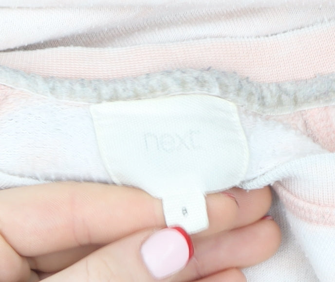 Next Women Pink White San Francisco Pullover Sweatshirt Size 8