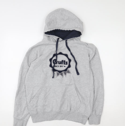 The Kennel Club Women's Grey Crufts Pullover Hoodie S Cotton Blend