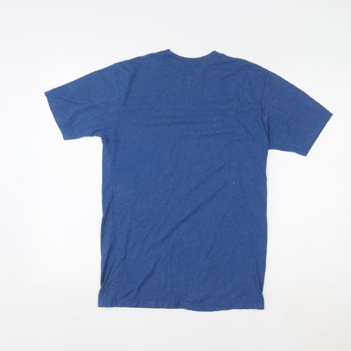 Champion Men’s Blue Vapor Cotton Regular Fit Crew Neck T-Shirt Size S