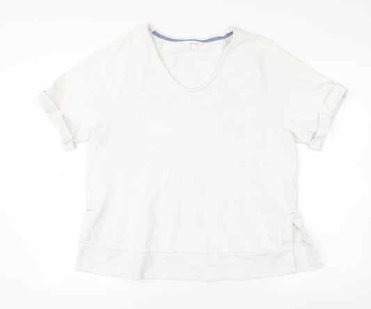 Marks and Spencer Per Una Women White Medium Pullover Sweatshirt