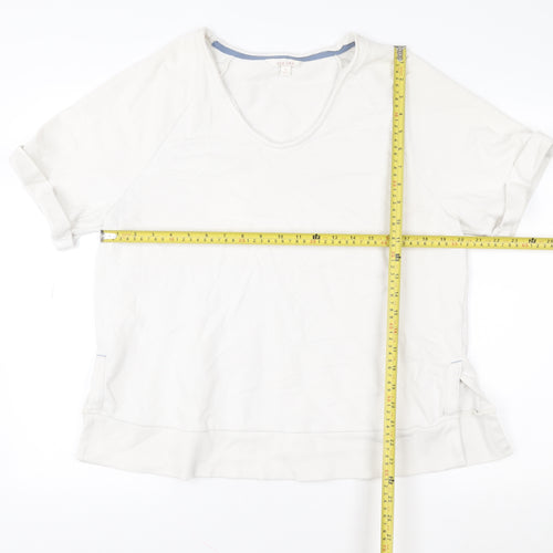 Marks and Spencer Per Una Women White Medium Pullover Sweatshirt