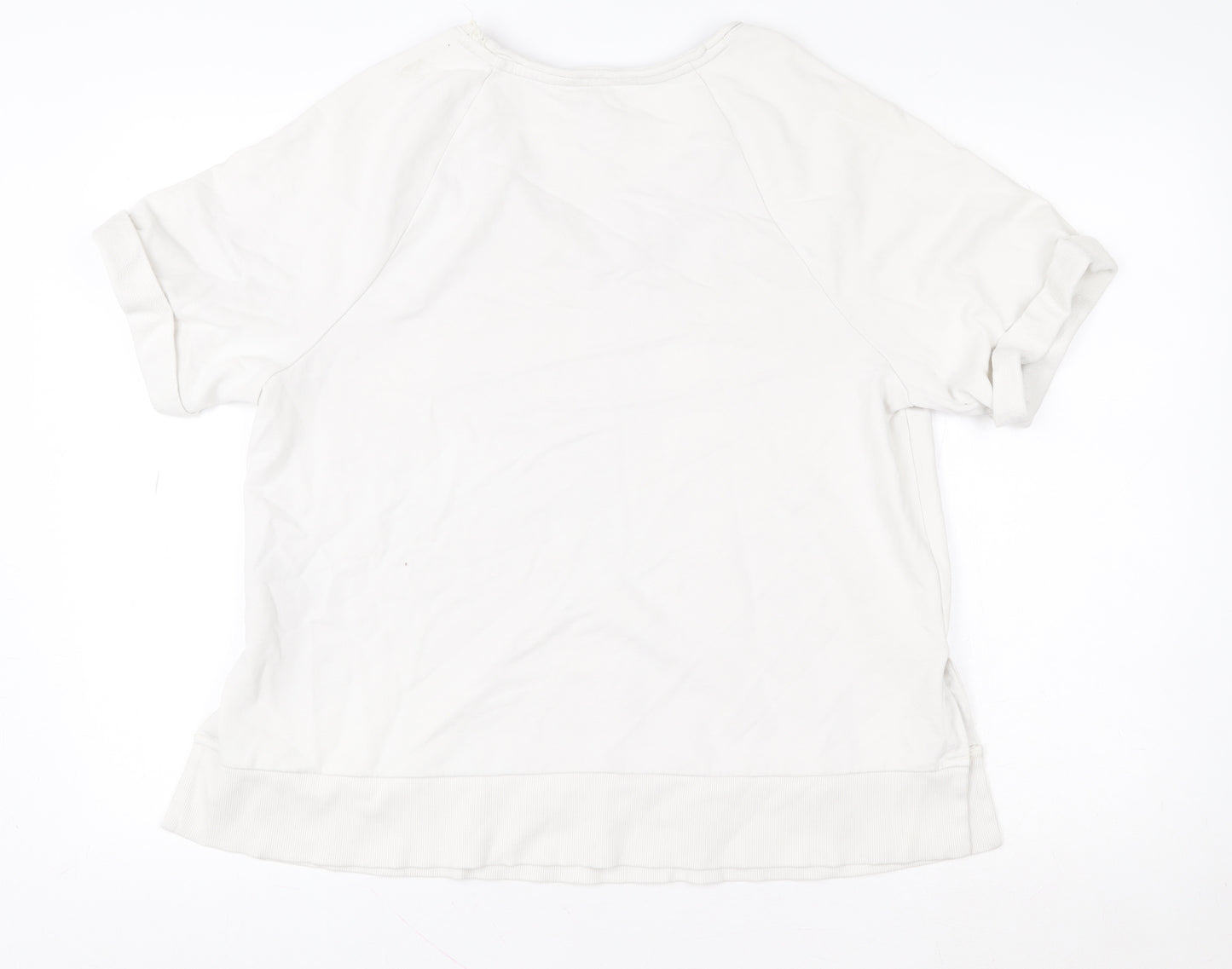 Marks and Spencer Per Una Women White Medium Pullover Sweatshirt