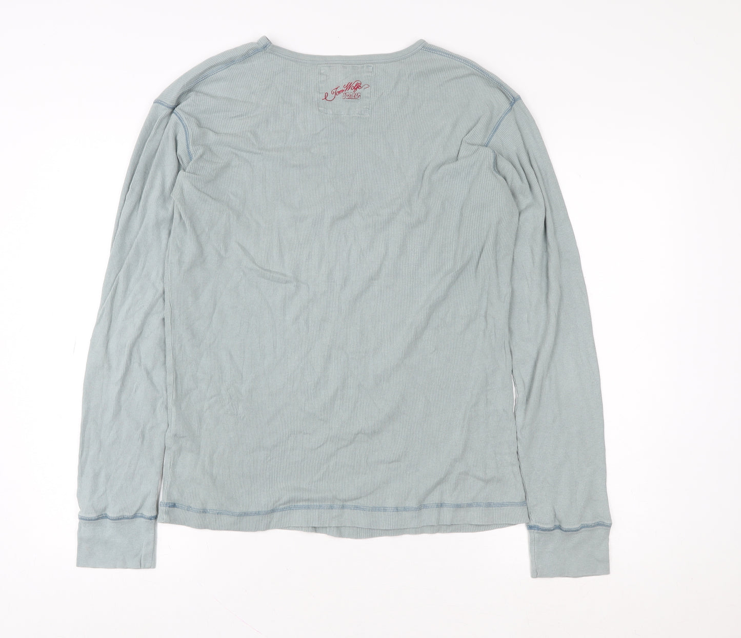 Tom Wolfe Jeans Women’s Blue Long Sleeve Cotton T-Shirt XL