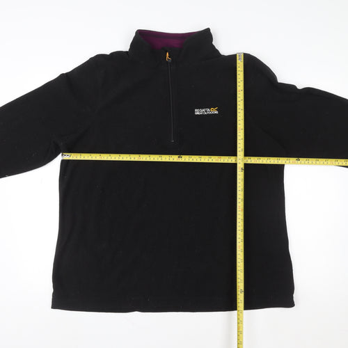 Regatta Great Outdoors Mens Black Fleece L 1/2 Zip Pullover Sweatshirt