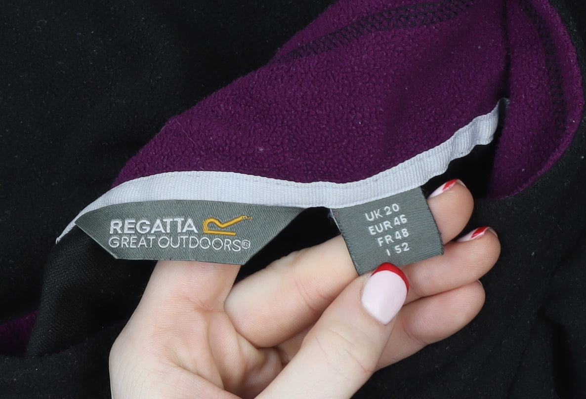 Regatta Great Outdoors Mens Black Fleece L 1/2 Zip Pullover Sweatshirt